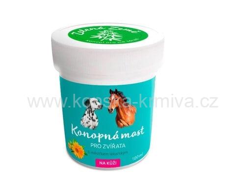 Konopná mast na kůži pro zvířata 100ml