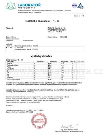 Konopné müsli pro koně 15kg