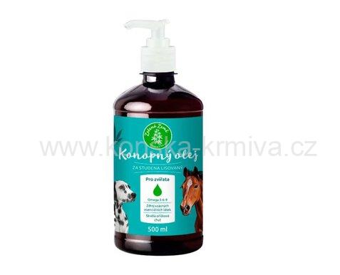 Konopný olej pro zvířata - 500ml