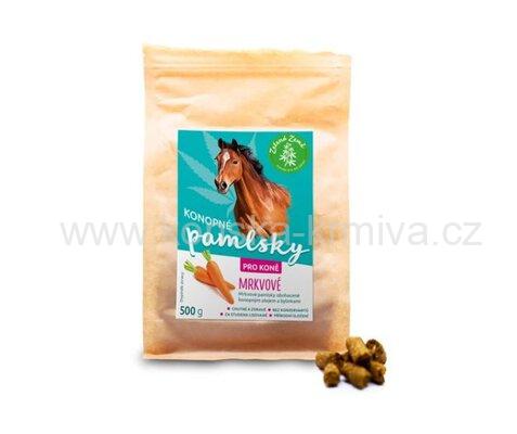 Konopné pamlsky pro koně - mrkev 500g
