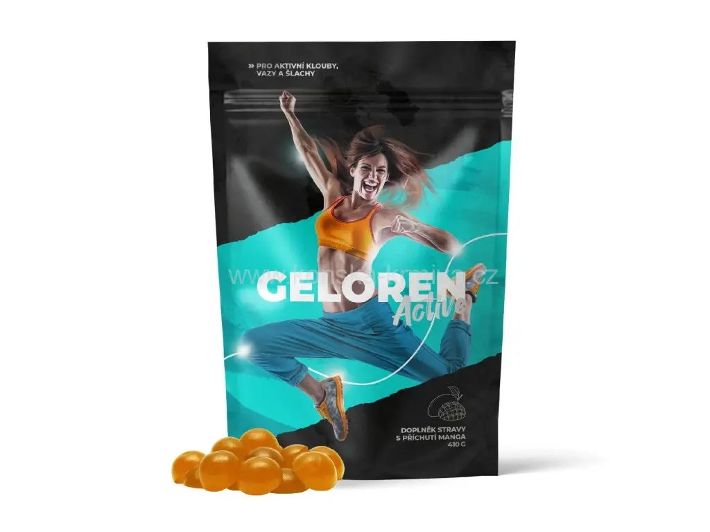 Geloren ACTIVE 400g - Mango (90ks)
