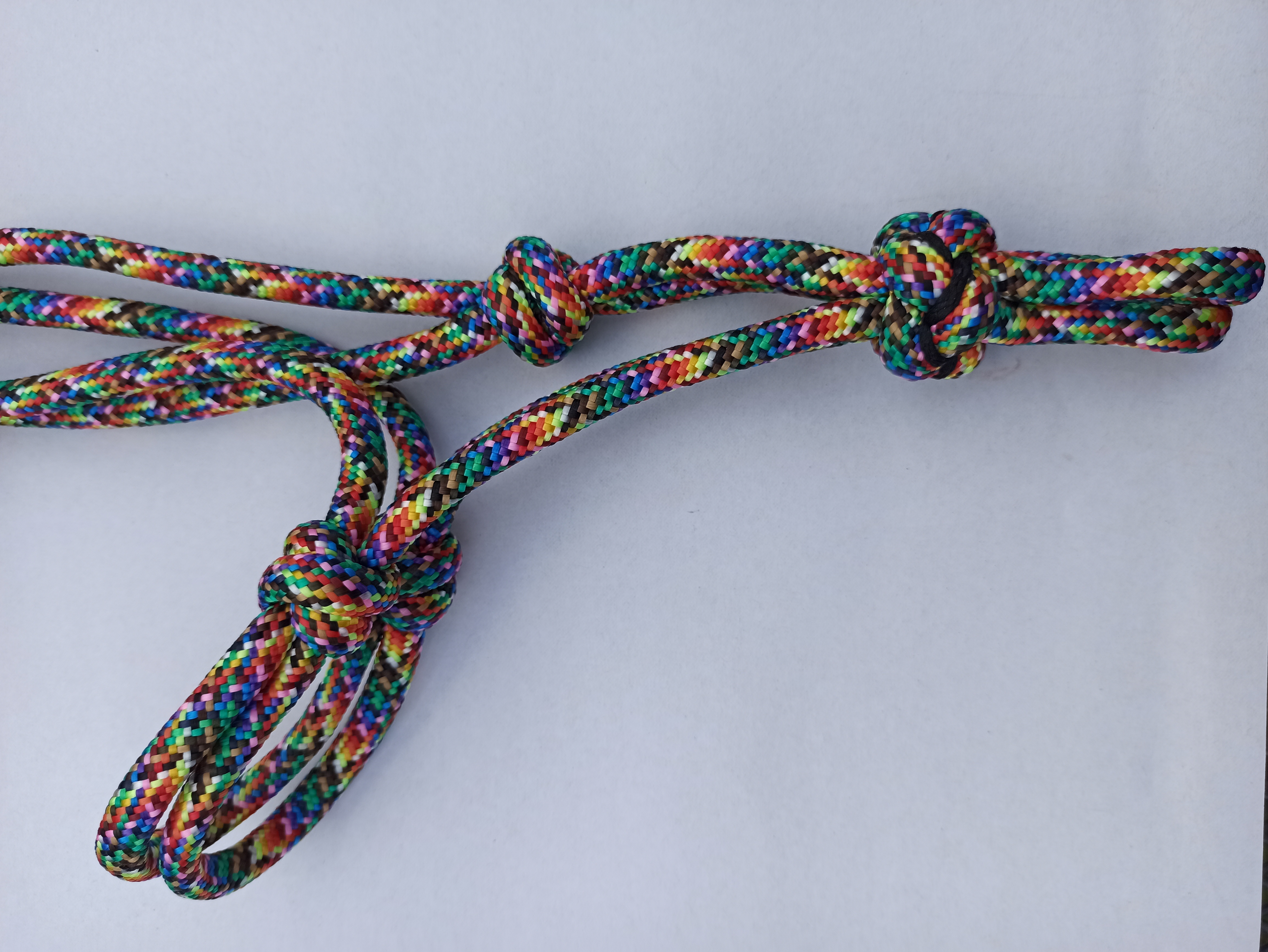 Provazová ohlávka BASIC VÍCEBAREVNÁ- s jádrem 8mm