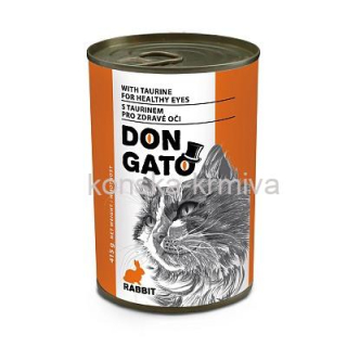 Don Gato konzerva pro kočky - králík 415 g