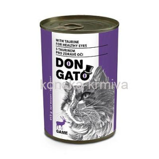 Don Gato konzerva pro kočky - zvěřina 415 g