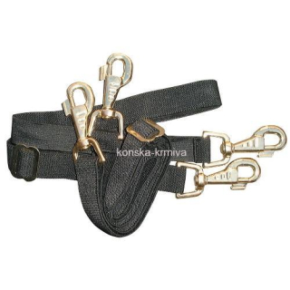 Gumové popruhy k dekám - zapínání mezi zadní nohy